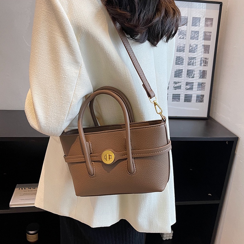 Túi Đeo Chéo Màu Sắc Đơn Giản Có Khóa Kéo Thời Trang Cho Nữ