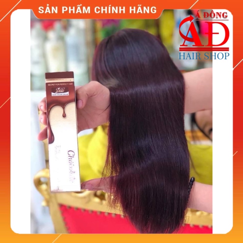 THUỐC NHUỘM THỜI TRANG ĂN BẠC CHOCOLATE HƯƠNG SOCOLA 123 100ML + OXY