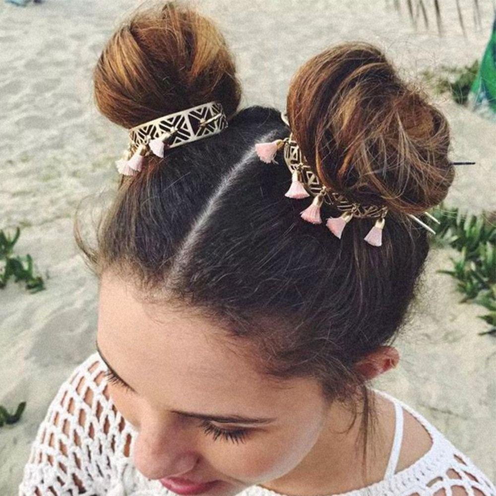 Trâm Cài Tóc Tua Rua Hình Vương Miện Màu Đỏ Phong Cách Trung Hoa Cổ Điển Cho Nữ