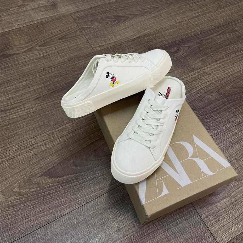 Sneaker Za.ra Mule Đạp Gót Full Box