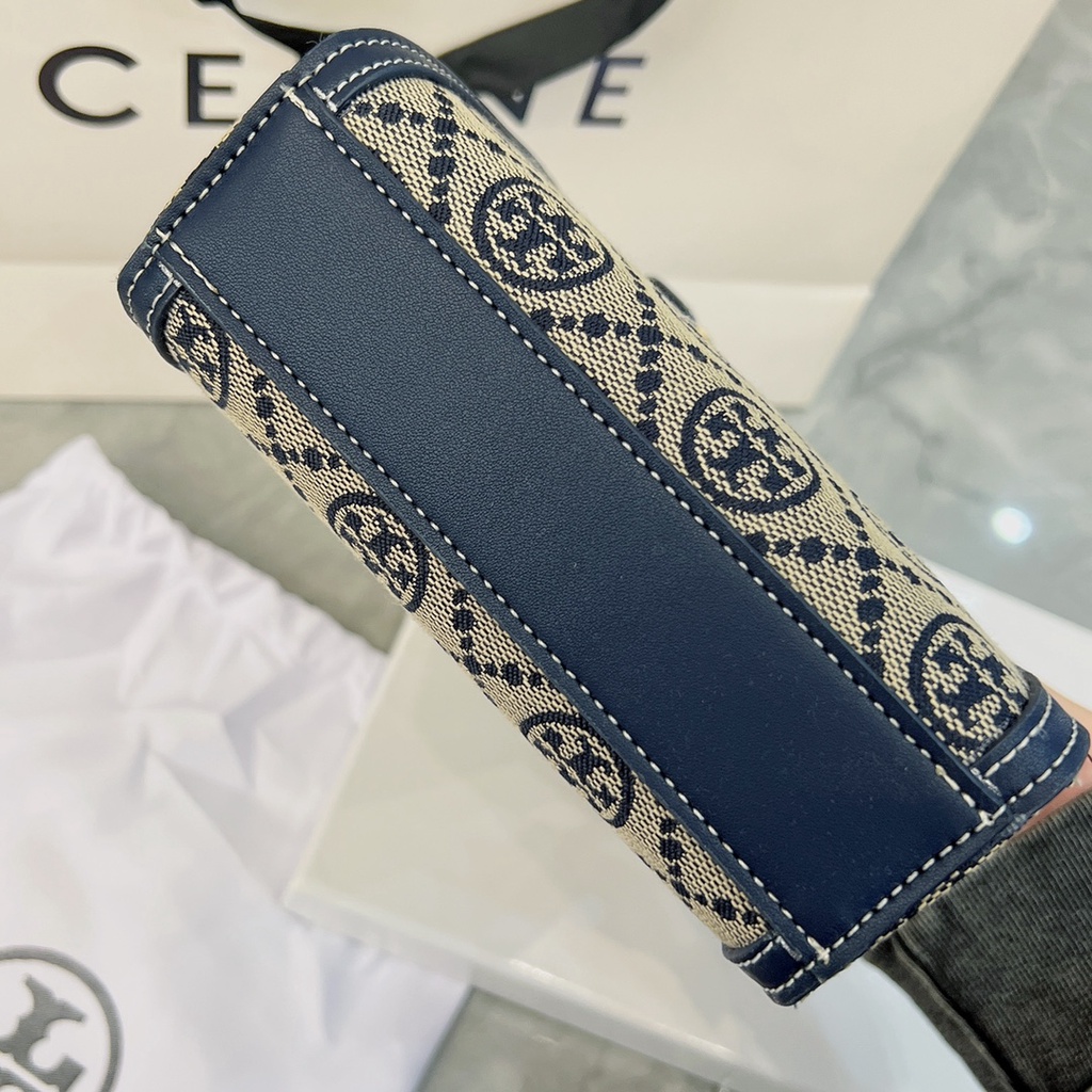 Toryburch Mini T Monogram Tote 2 Màu