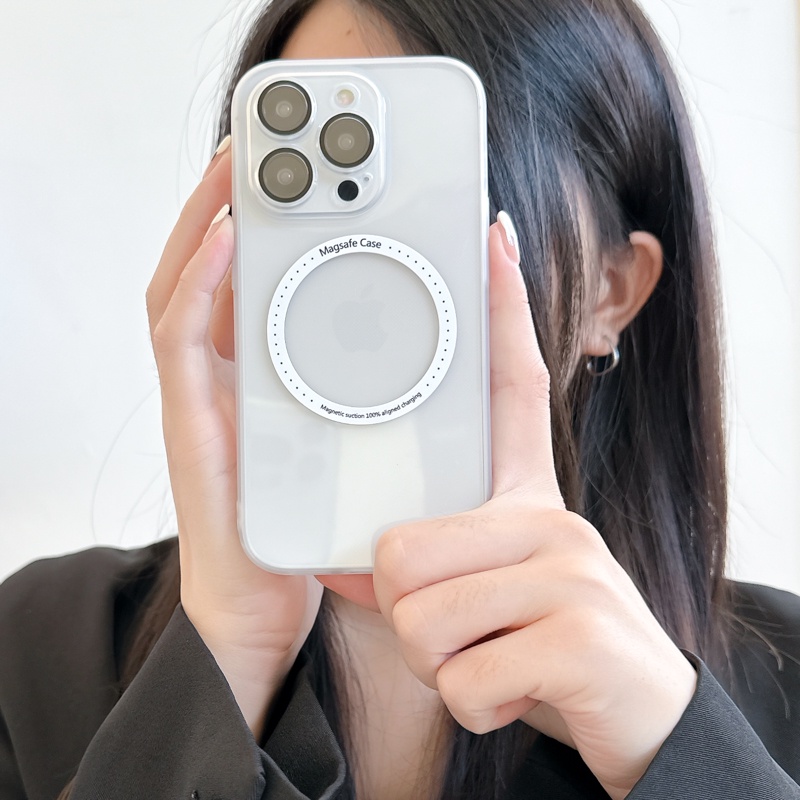 Ốp Điện Thoại Mềm Trong Mờ Từ Tính Cho iPhone 14 Pro Max 14 Plus 13 12Promax 11 11Pro 11ProMax X Xs Max XR
