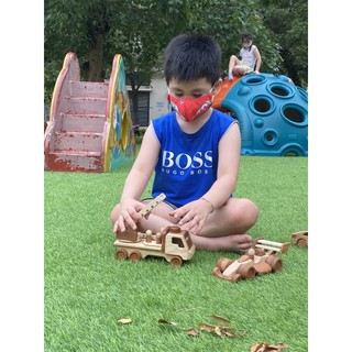 Đồ Chơi Xe Cứu Hỏa Gỗ Dành Cho Bé
