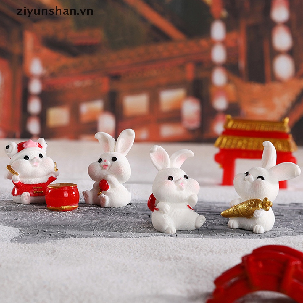 Búp Bê Hình Chú Thỏ Nhỏ Nhắn Xinh Xắn Trang Trí Năm Mới