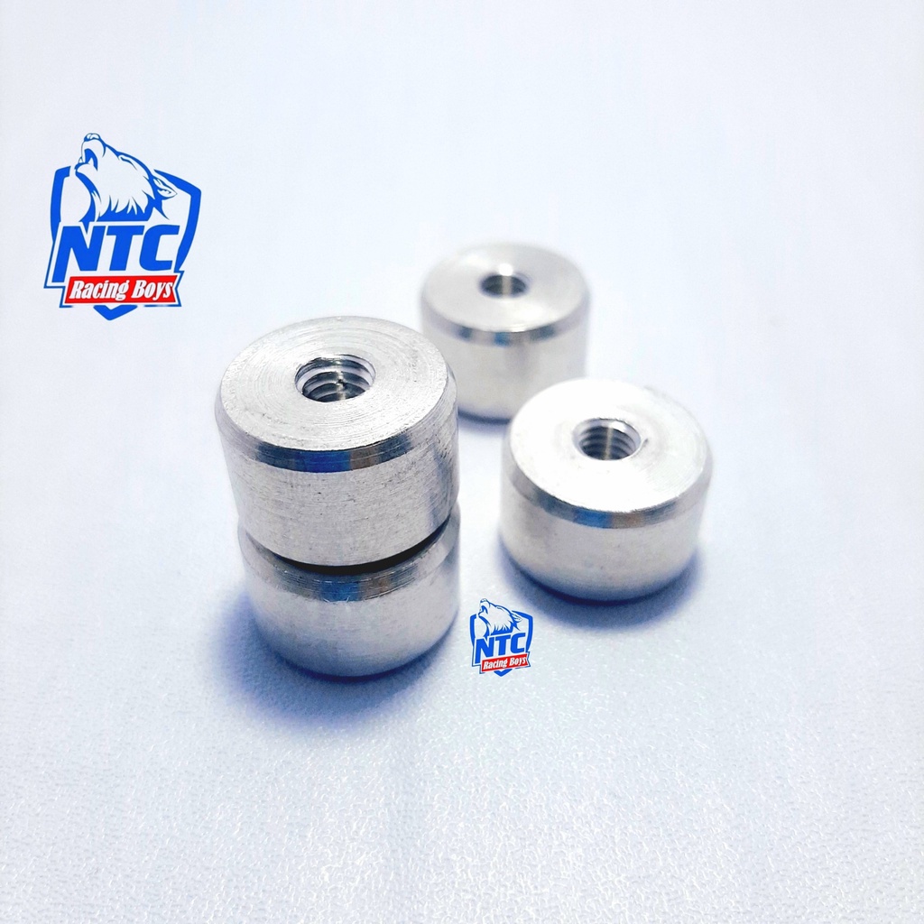 Cục nhôm đóng gù tay lái / Ắc nhôm đóng ghi đông thay thế cho cao su nở