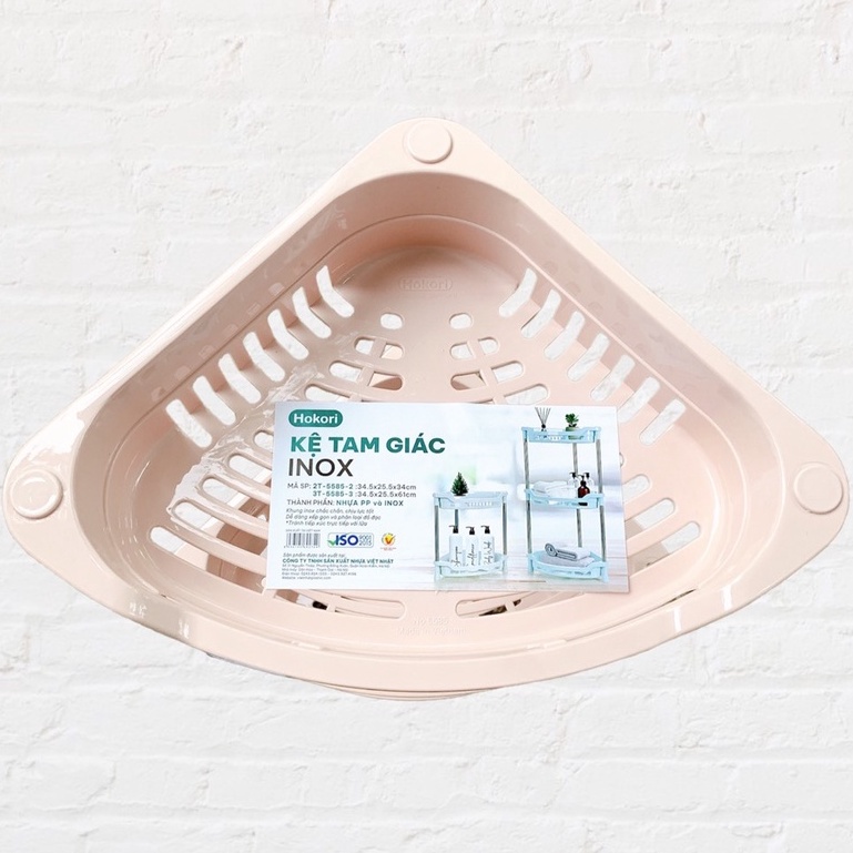 Kệ Góc Để Đồ Nhà Bếp Nhựa Việt Nhật Cao Cấp, Khay Để Đồ 2  Tầng, 3 Tầng Inox Horori Nhiều Màu Sắc