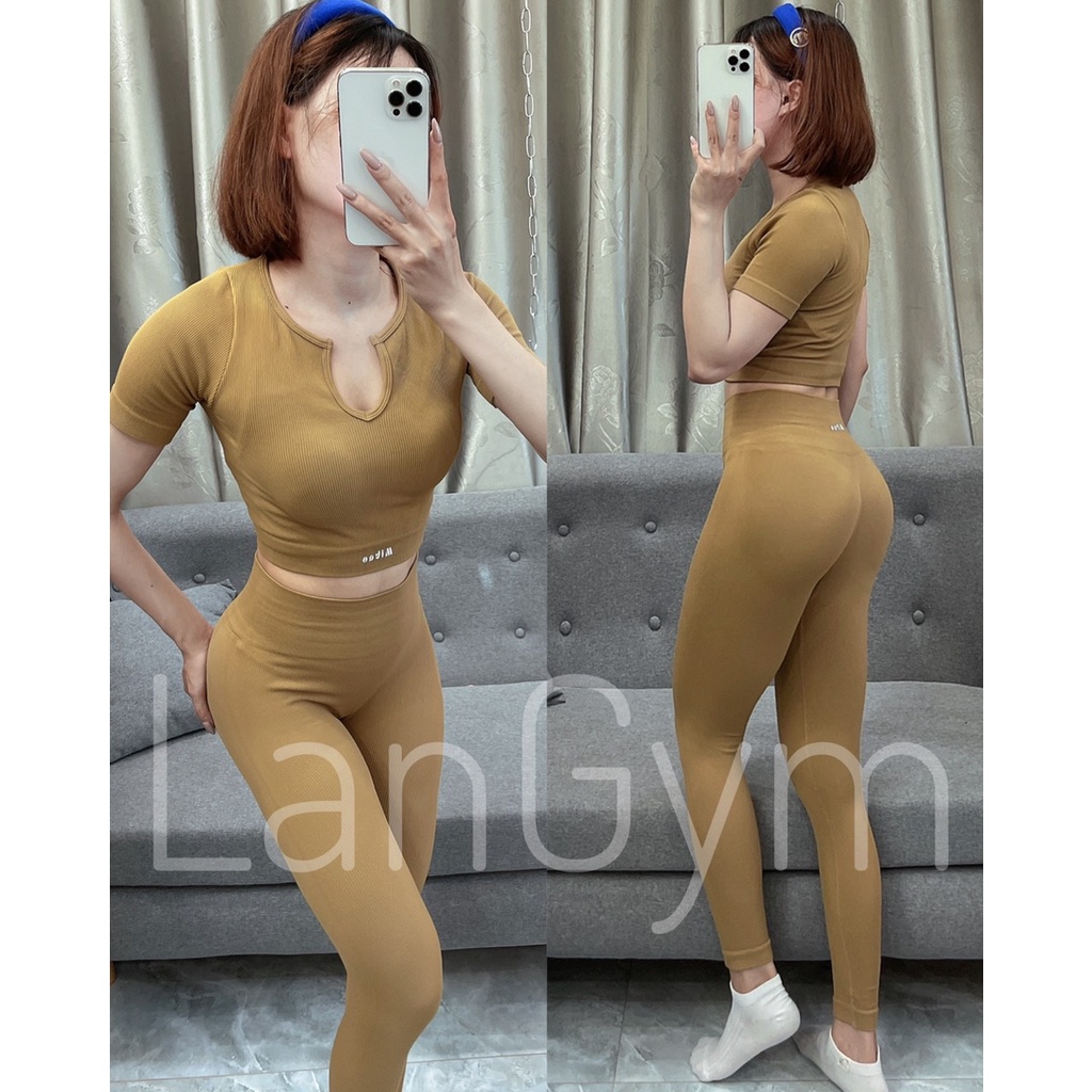 Bộ đồ tập thể thao Set đồ tập Yoga , tập gym Mitao InnerCrt