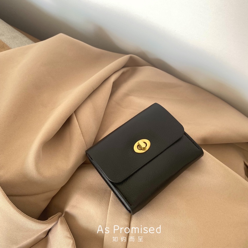 Ví da nữ lót nhung basic cầm tay dạng túi mini Dari 28S-D