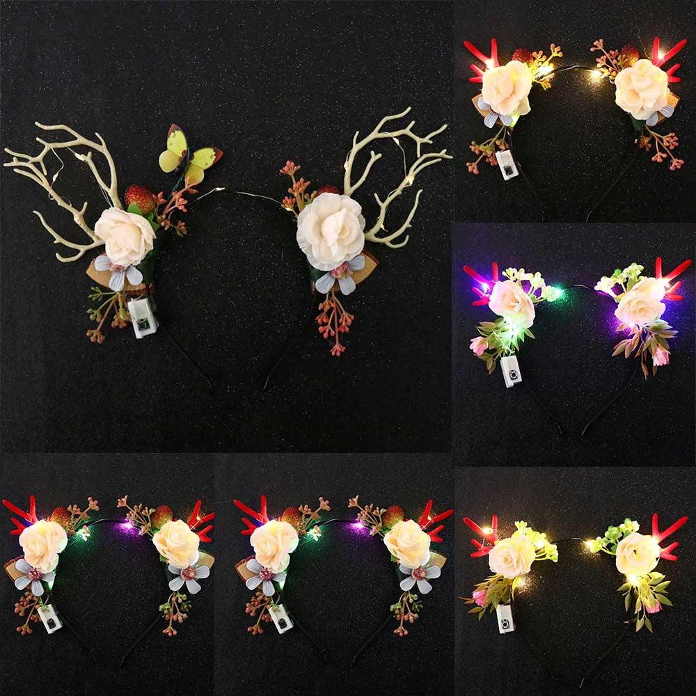 FORBETTER Băng Đô Cài Tóc Phát Sáng Phong Cách Hàn Quốc Ngọt Ngào Cho Nữ