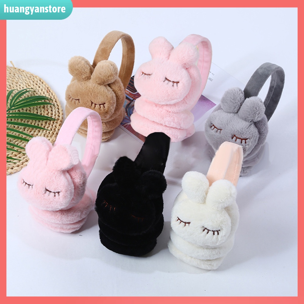 HY/ Chụp Tai Giữ Ấm Thiết Kế Kiểu Thỏ Đáng Yêu Cho Bé