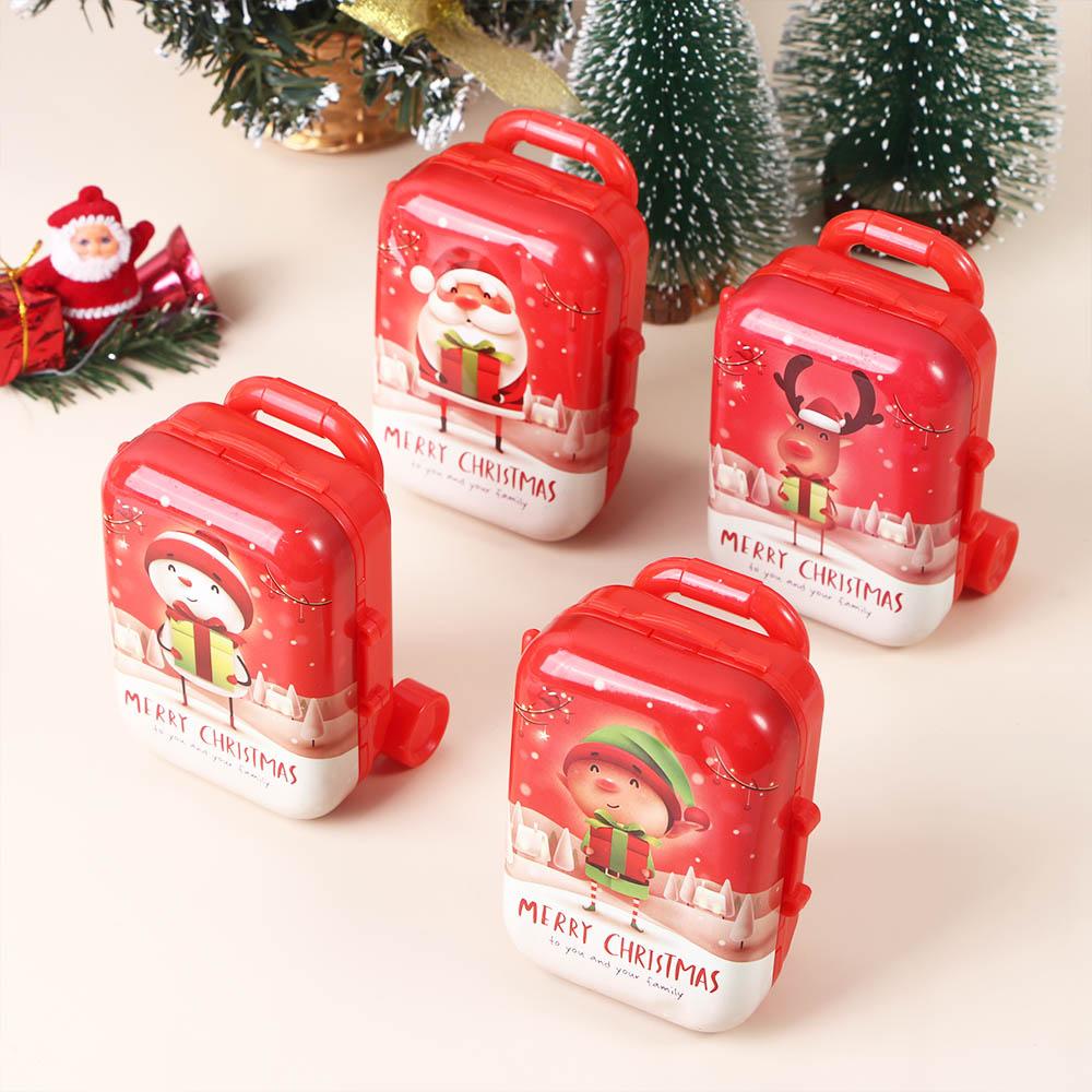 Aaron1 Hộp Đựng Trang Sức / Đồ Trang Sức Hình Ông Già Noel Bằng Nhựa Và Kim Loại Có Thể Thu Gọn Thời Trang Giáng Sinh Đáng Yêu