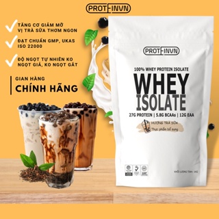 WHEY PROTEIN ISOLATE PROTEINVN - Vị Trà Sữa tăng cơ, giảm mỡ túi 1000g