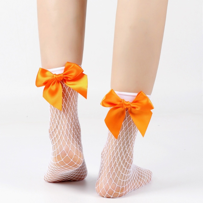 Vớ Lưới Rỗng Thoáng Khí Đính Nơ Gợi Cảm Cho Bé Gái