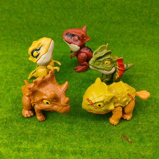 Xây Dựng Xếp Hình Minifigures Khủng Long Triceratops Xám T-Rex Ankylosaurus Dilophosaurus Mini Nhân Vật Đồ Chơi Quà Tặng