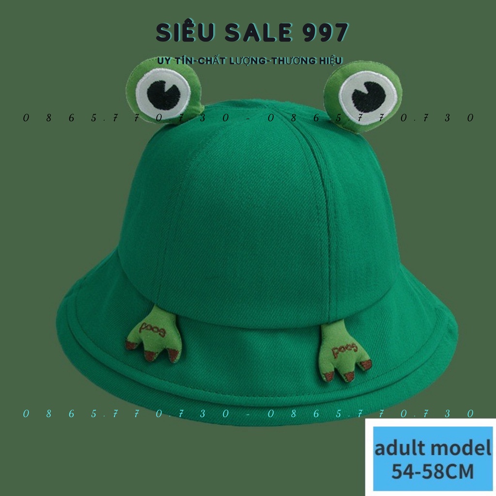 NÓN VÀNH ẾCH QC KAKI DÀY DẶN CÓ DÂY ĐIỀU CHỈNH HÀNG LOẠI 1