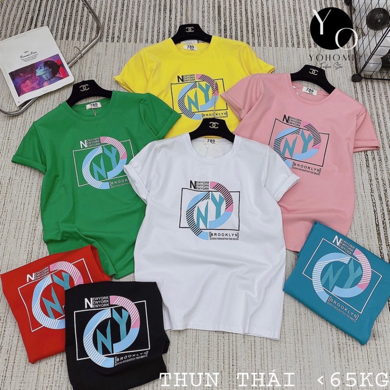 Áo thun thái nữ from vừa cổ tròn nhiều màu bao đẹp YOHOMI mã ADB01