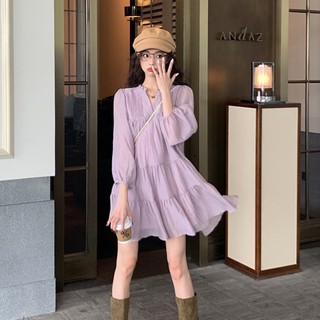Đầm Mini Cổ Chữ V Xếp Ly Thanh Lịch Sang Trọng
