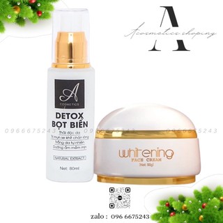 ComBo Kem Face Pháp + Detox Bọt Biển Tái tạo và Se khít lỗ chân lông