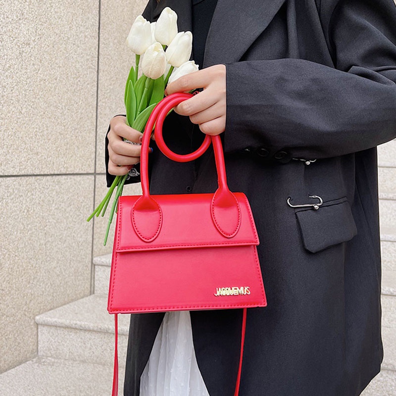 MISCHA Túi Xách Da PU Màu Trơn Phong Cách Phương Tây Thời Trang Cho Nữ