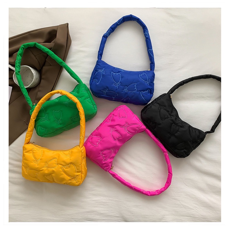 Túi Xách Cotton Nylon Thêu Họa Tiết Thời Trang Mới 2022 Cho Nữ