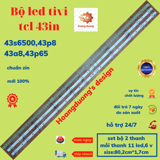 Thanh led tivi tcl 43s6500,43a8,43p8,43p65-dthoangduong