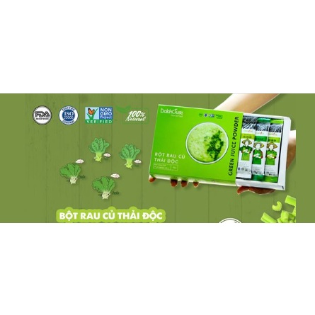 Combo Bột Rau Củ Detox Thải Độc Dalahouse - 21 gói 07 vị rau củ Organic 100%