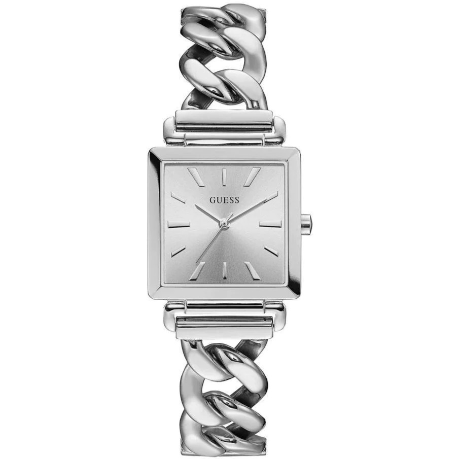 Đồng Hồ Nữ GUESS W1029L1 Dáng Xích Lắc Tay Mặt Vuông 28mm