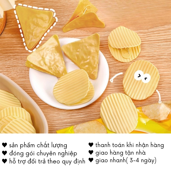 Kẹp Giấy Cute A4 Trong Suốt Acrylic Để Bàn Nhựa Hình Snack Timo VPK28