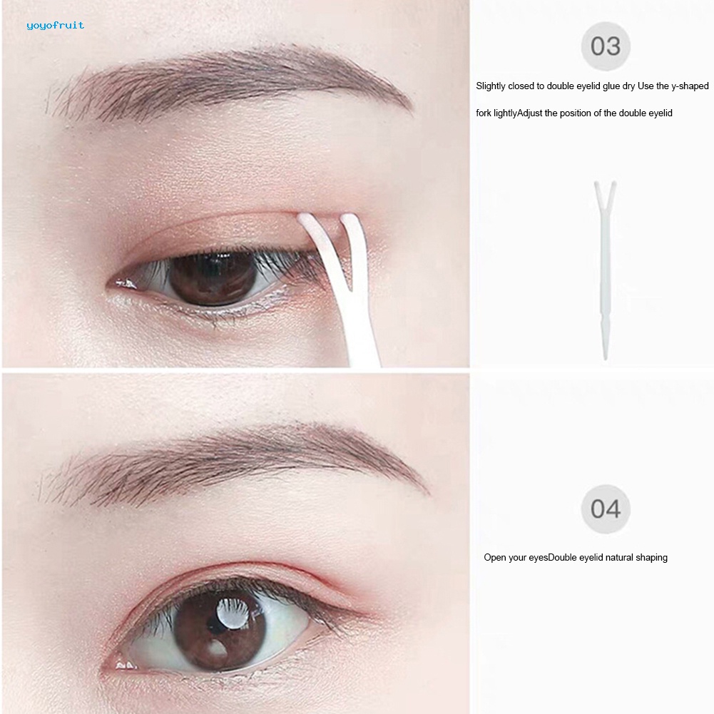 Set 5 Miếng Dán Kích Mí Vô Hình Kèm Chai Xịt Và Nhíp