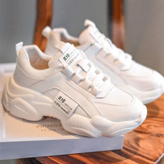 Giày Da Màu Trắng Nữ G70 Đế Tăng Chiều Cao, Giày Thể Thao Sneaker Nữ Hàng Cao Cấp Đẹp Thời Trang Đi Học Đi Làm