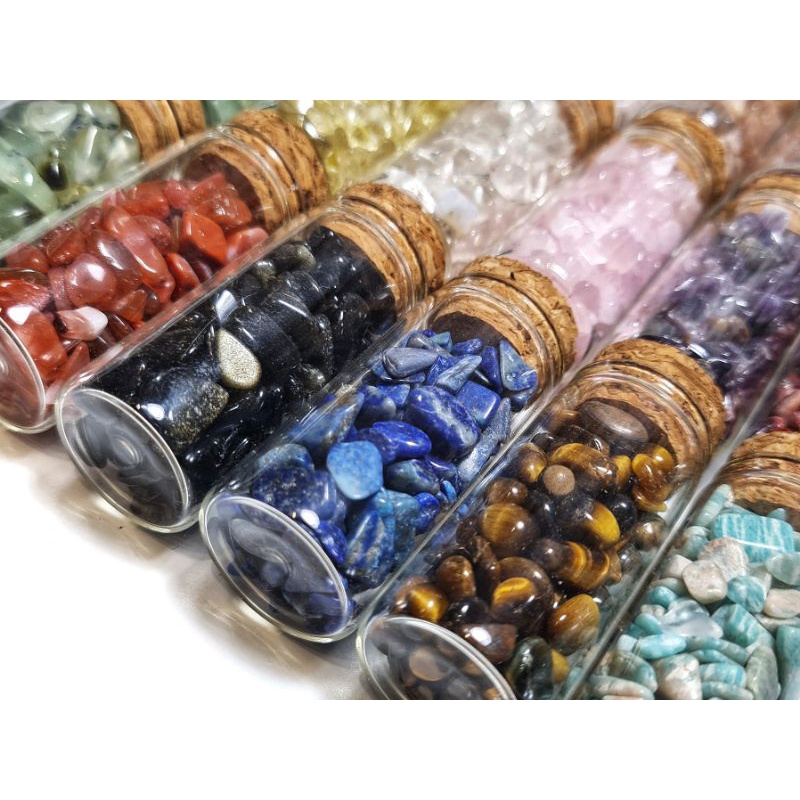 Các loại hũ đá vụn bóng tự nhiên thanh tẩy Tarot, hỗ trợ tăng năng lượng, trưng bày sưu tầm..