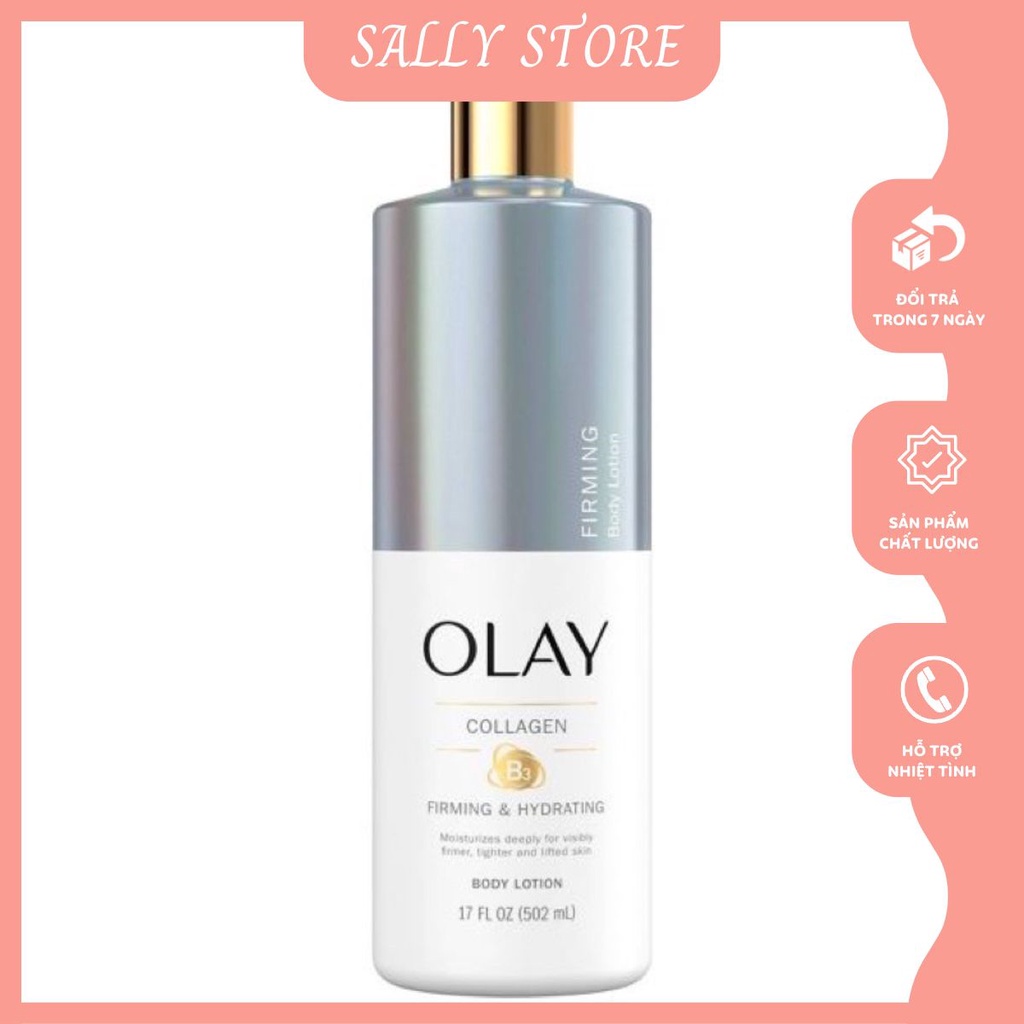 KEM DƯỠNG THỂ OLAY COLLAGEN B3 FIRMING & HYDRATING BODY LOTION 502ML