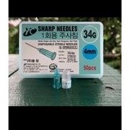 ( chính hãng ) Đầu kim meso 34G 4mm Sharp Needles  Hàn Quốc