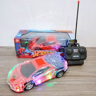 Ô tô điều khiển từ xa siêu nhân nhện - siêu xe spiderman điều khiển 4 chiều - thư viện đồ chơi