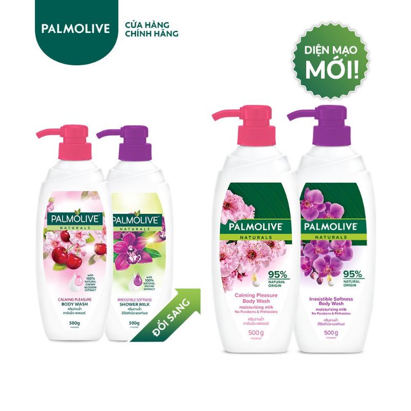 Sữa tắm Palmolive natural  sảng khoái dịu êm 500g