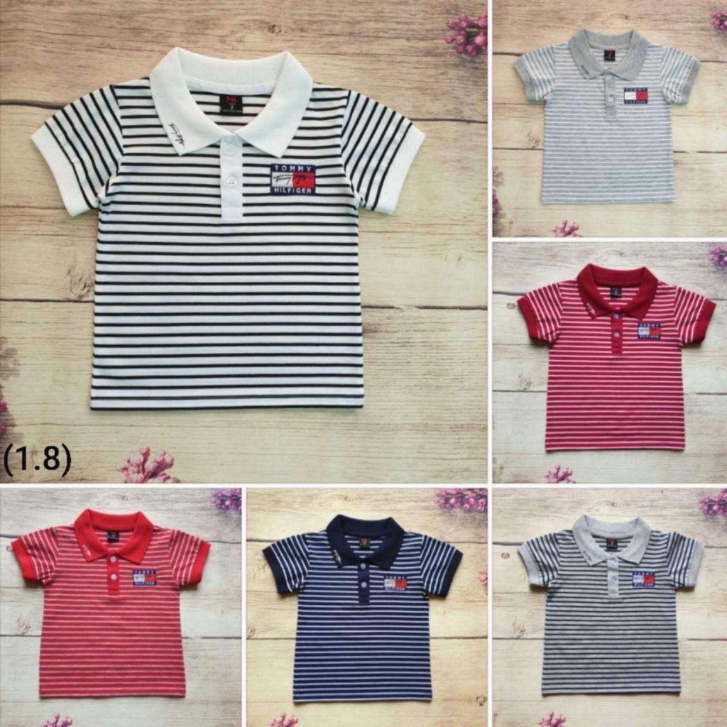Áo thun polo bé trai tay ngắn Thêu-TOM_MY (8 kg đến 24 kg)