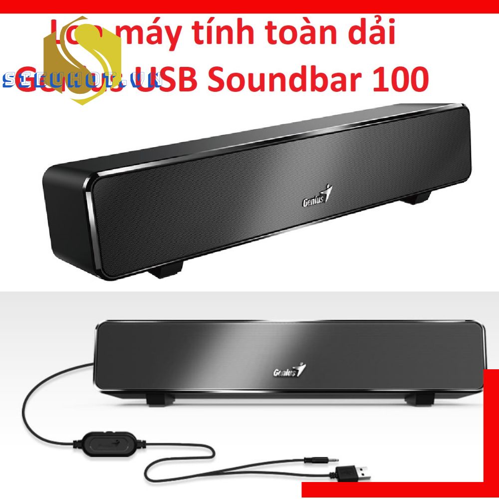 Loa thanh có dây máy vi tính GENIUS SOUNDBAR 100 loa nghe nhạc nghe nhạc để bàn chính hãng