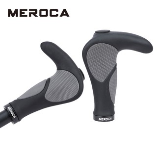 Meroca tay nắm cao su công thái học cho xe đạp tay nắm sừng 22.2mm tay nắm tay nắm mtb bọc tay lái