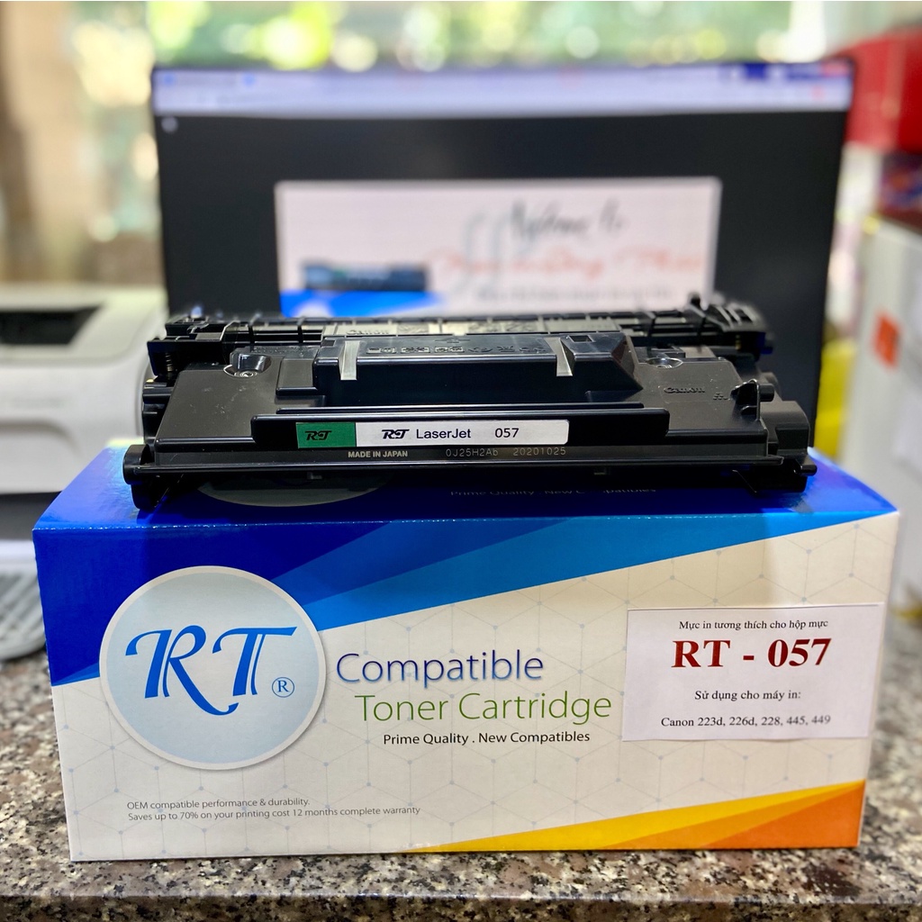 Hộp mực RT 057 có chip  Ca.non LBP 223dw, 226dw, 227dw, 228x, 443dw, 445dw, 448dw, 449x