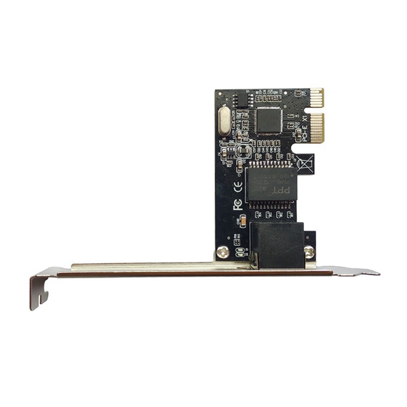 1 Thẻ Mạng Gigabit Ethernet PCI-Express 10M / 100M / 1000Mbps Màu Đen Cho Máy Tính