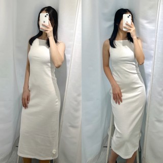 Đầm yếm thun 2 dây hở lưng maxi TK - DTK124