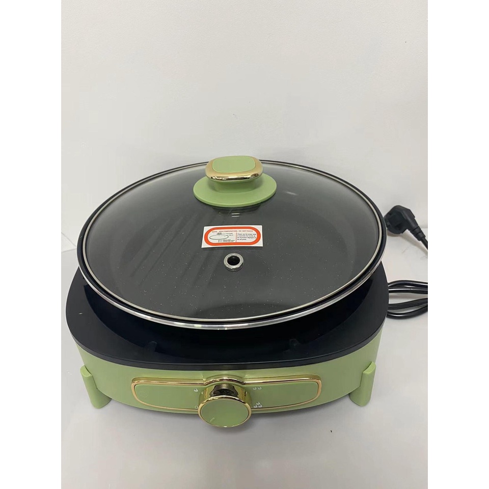 Nồi lẩu điện đa năng Arber dung tích 6 lít HH5.5LGREEN hàng chính hãng bảo hành 12 tháng