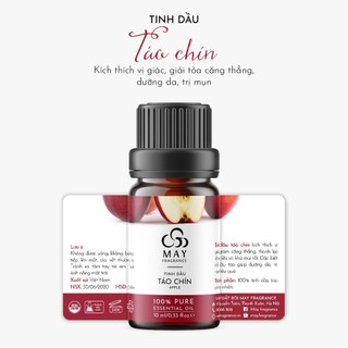 Tinh dầu táo chín thiên nhiên thơm phòng May Fragrance | Kiểm nghiệm GC - MS