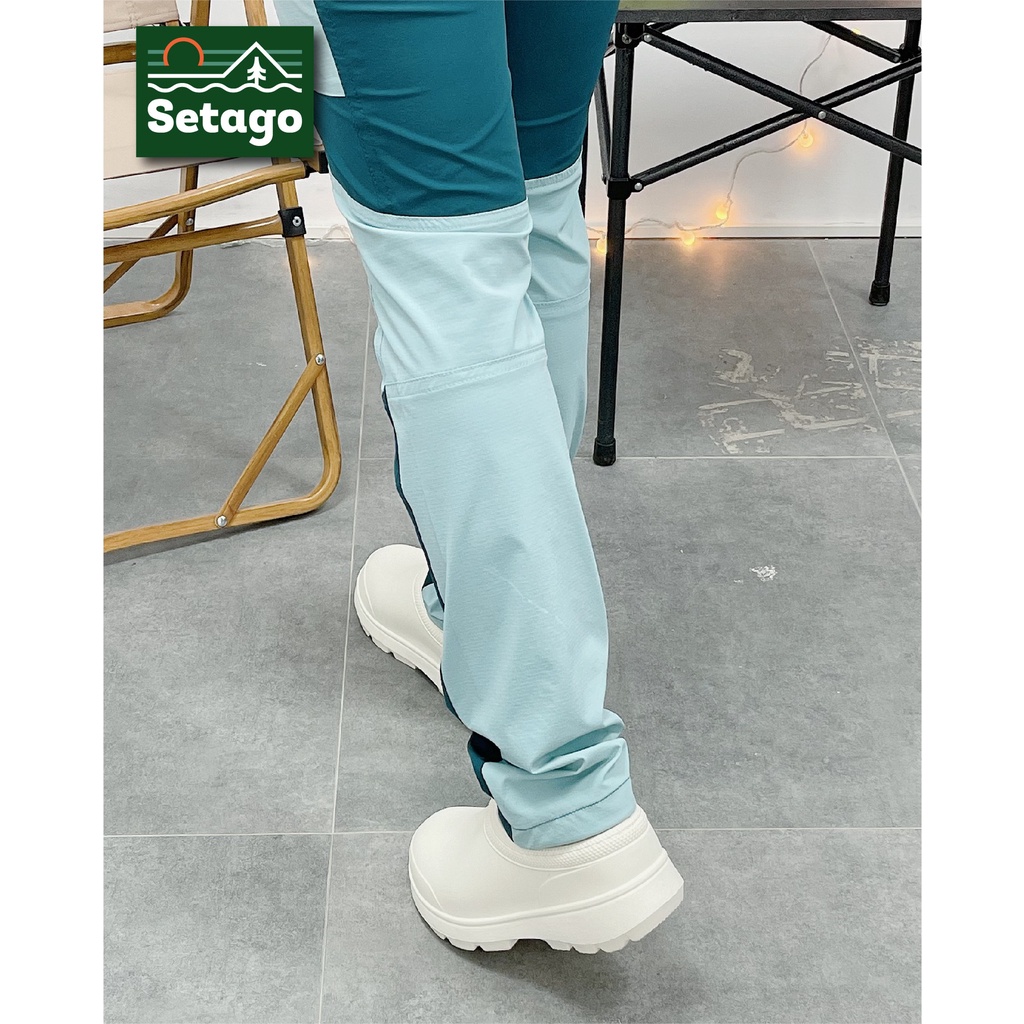 Quần leo núi trekking phối màu Setago - Chất liệu thấm hút, thoáng khí, mềm mại, gọn chân cho hành trình leo núi tiện lợ