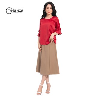 Chân váy công sở cho nữ trung niên, kiểu dáng thanh lịch, trang nhã chất liệu cao cấp, cực kỳ tôn dáng, Thiều Hoa L0819