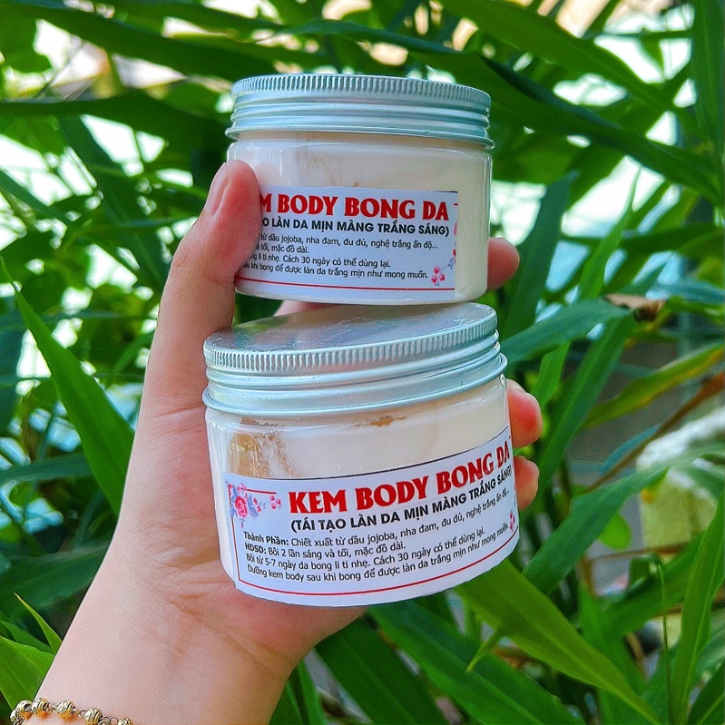 Kem body tái tạo, bong da handmade