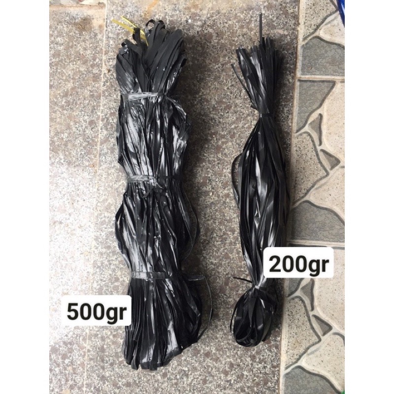 1 BÓ DÂY NILON ĐEN BẢN LỚN VÀ BẢN NHỎ