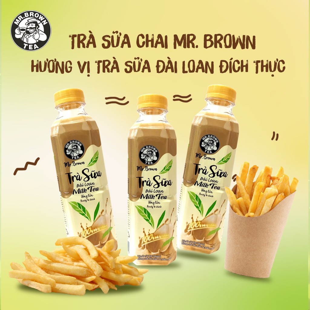 Trà Sữa Mr.Brown Hương Vị Trà Sữa Đài Loan Chai 580ml Chính Hãng