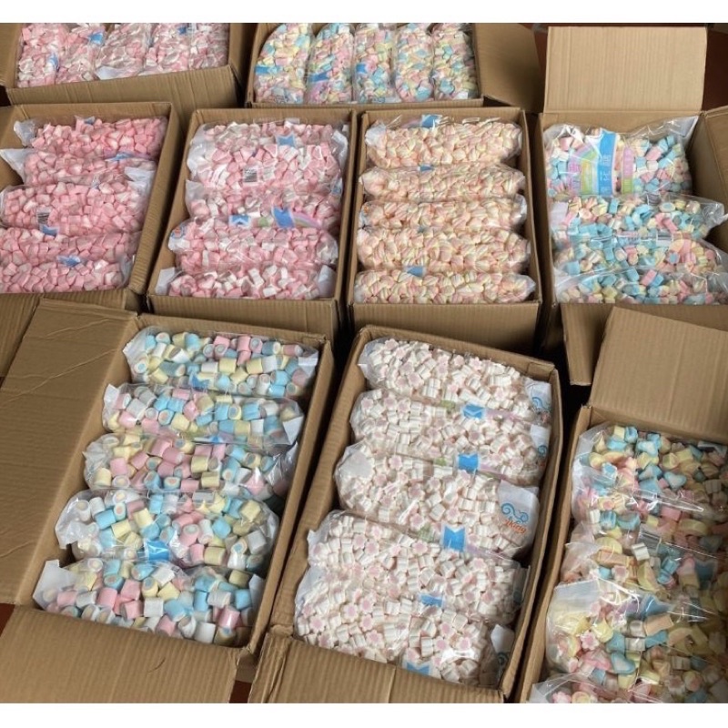 Kẹo xốp Marshmallow các màu 1kg