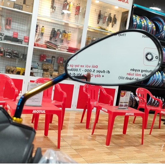 Kính H2C titan cho Suzuki và Honda , Kính H2C inox cho Suzuki và Honda